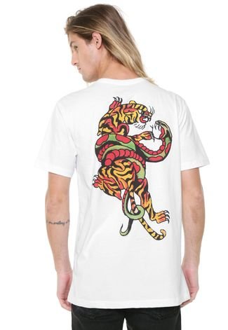 Camiseta Ed Hardy Tiger Snake Branca - Compre Agora | Kanui Brasil