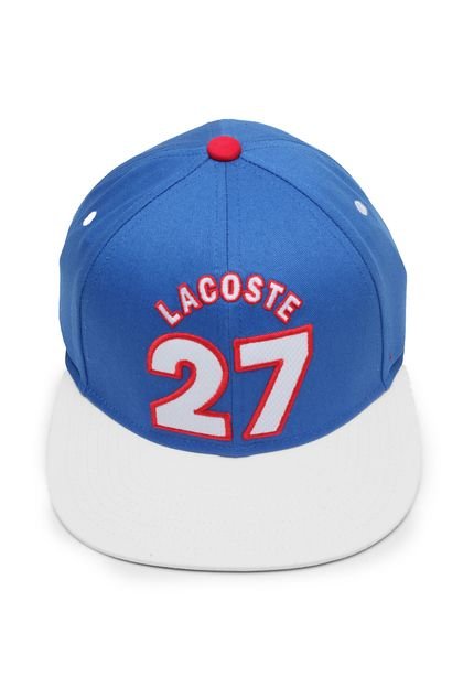 Boné Snapback Lacoste Logo 27 Azul - Marca Lacoste