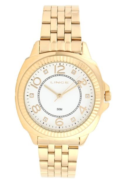 Relógio Lince LRGJ060L-B2KX Dourado/Branco - Marca Lince