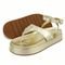 Sandália Papete Plataforma Sola Alta Ouro Light Kuento Shoes - Marca KUENTO SHOES