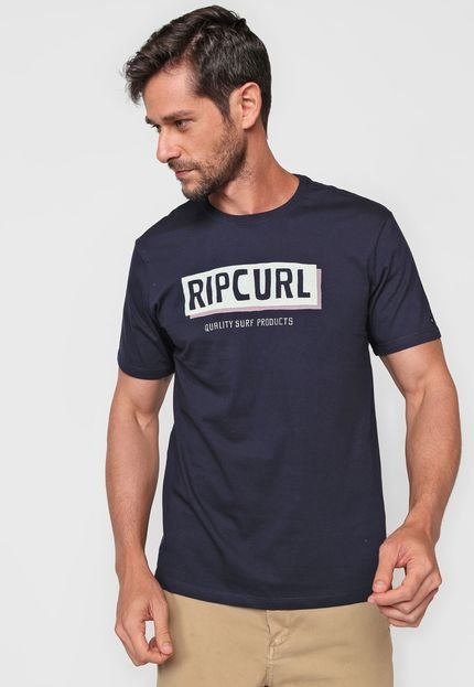 Camiseta Rip Curl Boxed Fill Azul-Marinho - Marca Rip Curl