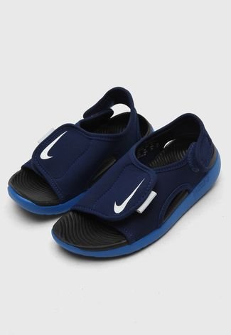 Sandália Nike Infantil Sunray Adjust 5 V2 Bgp Azul-Marinho