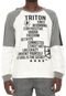 Moletom Fechado Triton Lettering Branco - Marca Triton