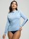Camisa Térmica Feminina Proteção Uv 50  Moda Praia Vicbela Azul Serenity - Marca Vicbela