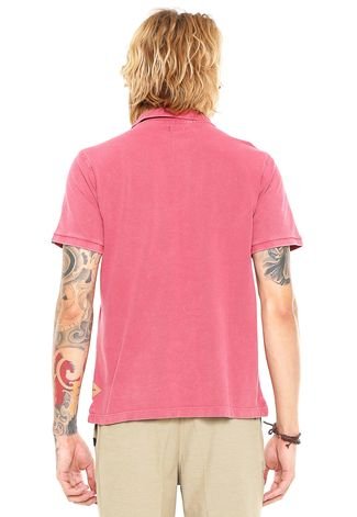 Camisa Polo Quiksilver Rice Rosa