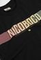 Camiseta Nicoboco Infantil Lettering Preta - Marca Nicoboco