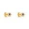 Brinco Olho Grego Cravejado em Prata 925 com Banho de Ouro Amarelo 18k - Marca Jolie