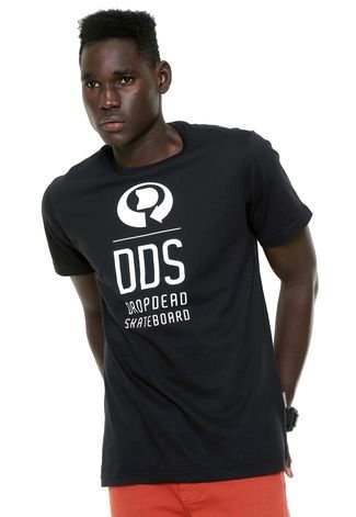 Camiseta Drop Dead Dds Logo Preta