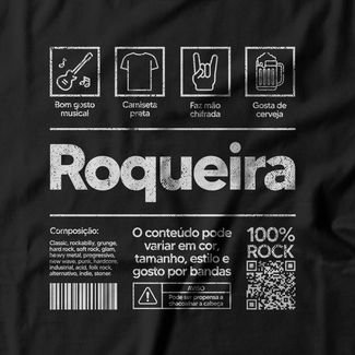 Camiseta Roqueira - Preto