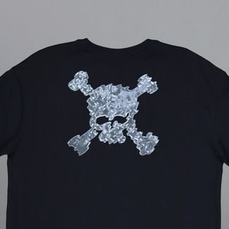 Camiseta Oakley Back to Skull Bark Tee - Blackout - G Preto