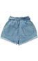 Shorts Jeans Jogger Menina 04 ao 08 Azul Azul - Marca Crawling