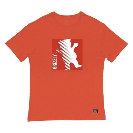 Camiseta Grizzly On The Grind SS Masculina Laranja - Marca Grizzly