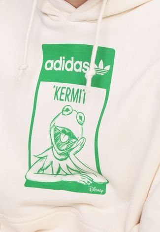 Moletom Fechado adidas Originals Kermit Off-White