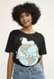 Blusa Snoopy by Fiveblu Take Care One Of A Kind Preta - Marca Snoopy by Fiveblu