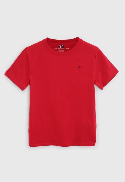 Camiseta Tommy Hilfiger Kids Infantil Logo Vermelha - Marca Tommy Hilfiger Kids
