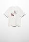 Camiseta MANGO KIDS Color Block Off-White - Marca MANGO KIDS