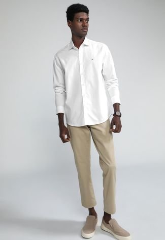 Camisa Aramis Slim Logo Branca - Compre Agora