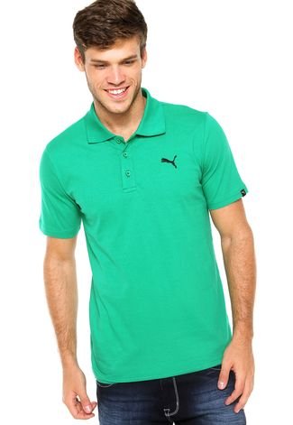 Camisa Polo Puma Ess Jersey Verde