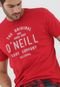 Camiseta O'Neill Lettering Vermelha - Marca O'Neill