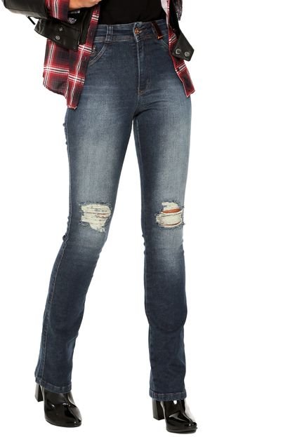Calça Jeans Biotipo Flare Melissa Azul marinho - Marca Biotipo