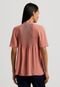 Blusa Lauren Ralph Lauren Reta Plissada Rosa - Marca Lauren Ralph Lauren