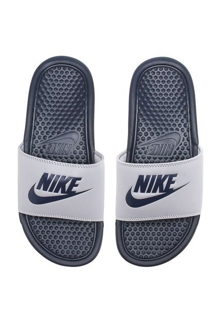 Chinelo Slide Nike Sportswear Benassi Jdi Branco/Azul - Marca Nike Sportswear