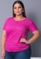 Blusa camiseta t-shirt tecido sued Urbania Suede rosa pink - Marca Urbania
