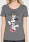 Blusa Cativa Disney Minnie Mouse Paetê Grafite - Marca Cativa Disney