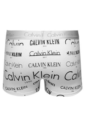 Cueca Calvin Klein Boxer Logos Branco Compre Agora Dafiti Brasil