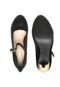 Scarpin Crysalis Veludo Salto Fino Preto - Marca Crysalis