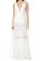 Vestido Colcci Longo Bordado Branco - Marca Colcci