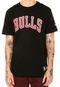 Camiseta New Era Chicago Bulls NBA Preta - Marca New Era