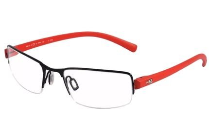 Óculos de Grau HB Duotech 93405/58 Preto e Laranja Fosco - Marca HB