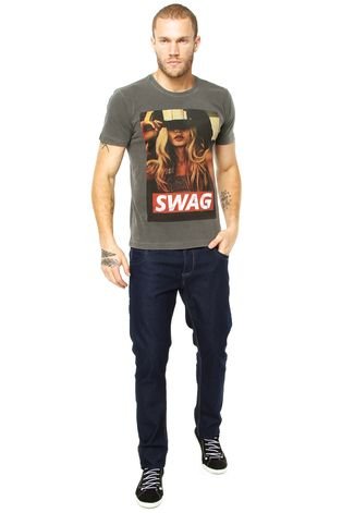 Camiseta FiveBlu Swag Cinza