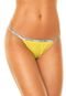 Kit Calcinha Calvin Klein Underwear String 2 peças Amarelo/ Branco - Marca Calvin Klein Underwear