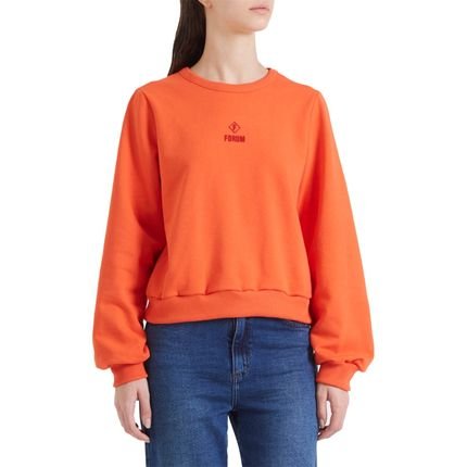 Moletom Forum Comfort In24 Laranja Feminino - Marca Forum