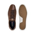 Tênis Ferracini Casual Star 1059 Couro Chocolate Incolor - Marca Ferracini