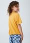 Camiseta Infantil Cotton On Lettering Amarela - Marca Cotton On