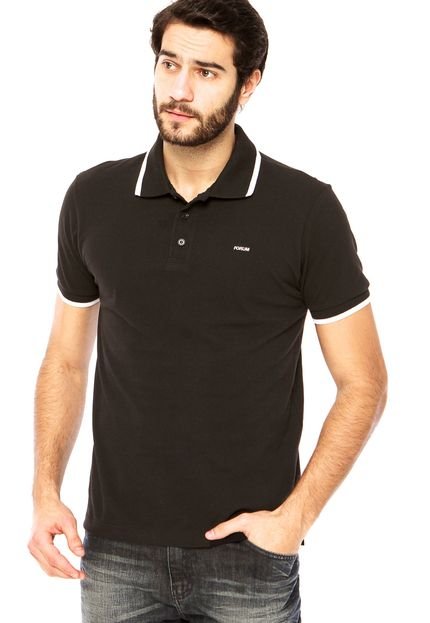 Camisa Polo Forum Listra Preta - Marca Forum