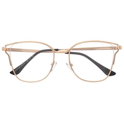 Armação De Óculos Para Grau Feminina Gatinho Adélia Dourada - Marca Palas Eyewear