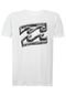 Camiseta Mc Juvenil Billabong Scratch Branco - Marca Billabong