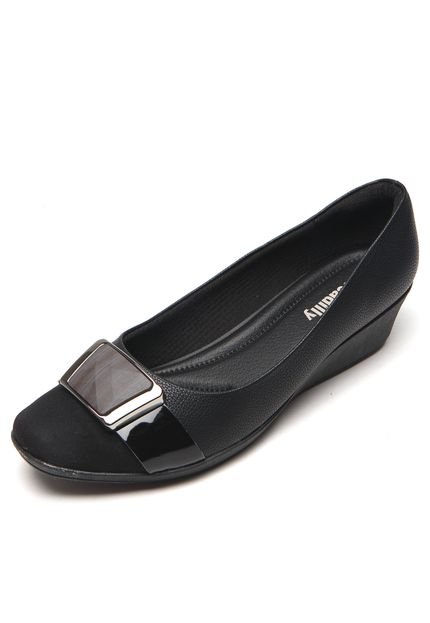 Scarpin Piccadilly Aplique Preto - Marca Piccadilly