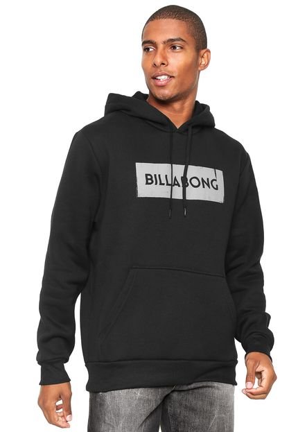 Moletom Flanelado Fechado Billabong Static Block Preto - Marca Billabong