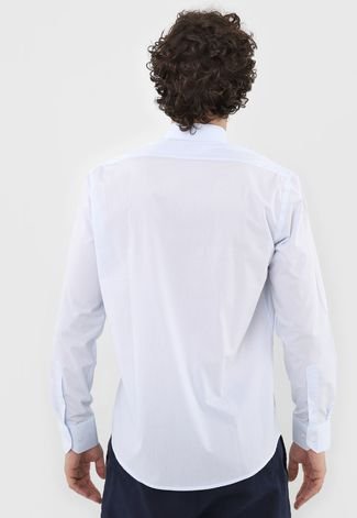 Camisa Aramis Reta Padronagens Branca