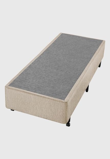 Box Solteiro Bege Serrana 88x188x38cm Bege Americanflex - Marca Americanflex