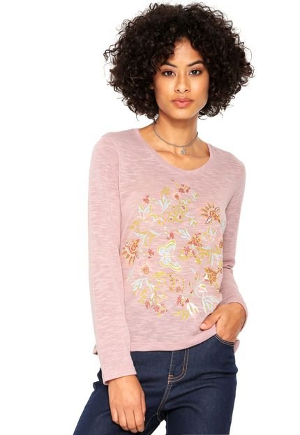 Blusa MRC Tricot Estampada Rosa - Marca MR. C