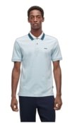 Camisa Polo Regular Fit Com Colarinho Com Color-Blocking - Marca BOSS