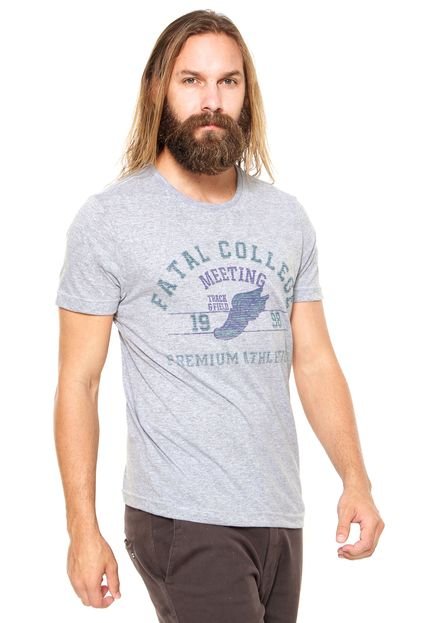 Camiseta Fatal Surf Estampada Cinza - Marca Fatal Surf