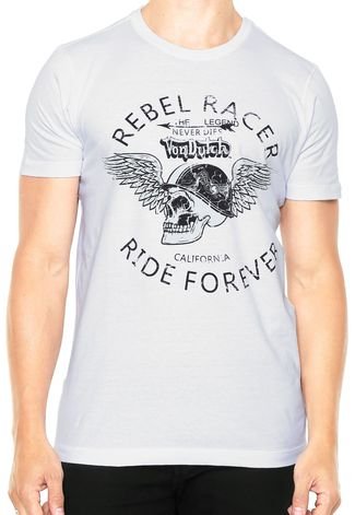 Camiseta Von Dutch  Rebel Racer Branca