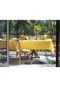 Toalha de Mesa Karsten Retangular Sempre Limpa Tropical 160x270cm Amarela - Marca Karsten